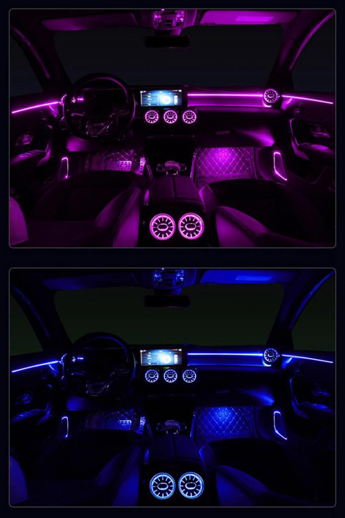 Lumière bleu au DEL pour décorer l'intérieur de l'auto - Alxmic